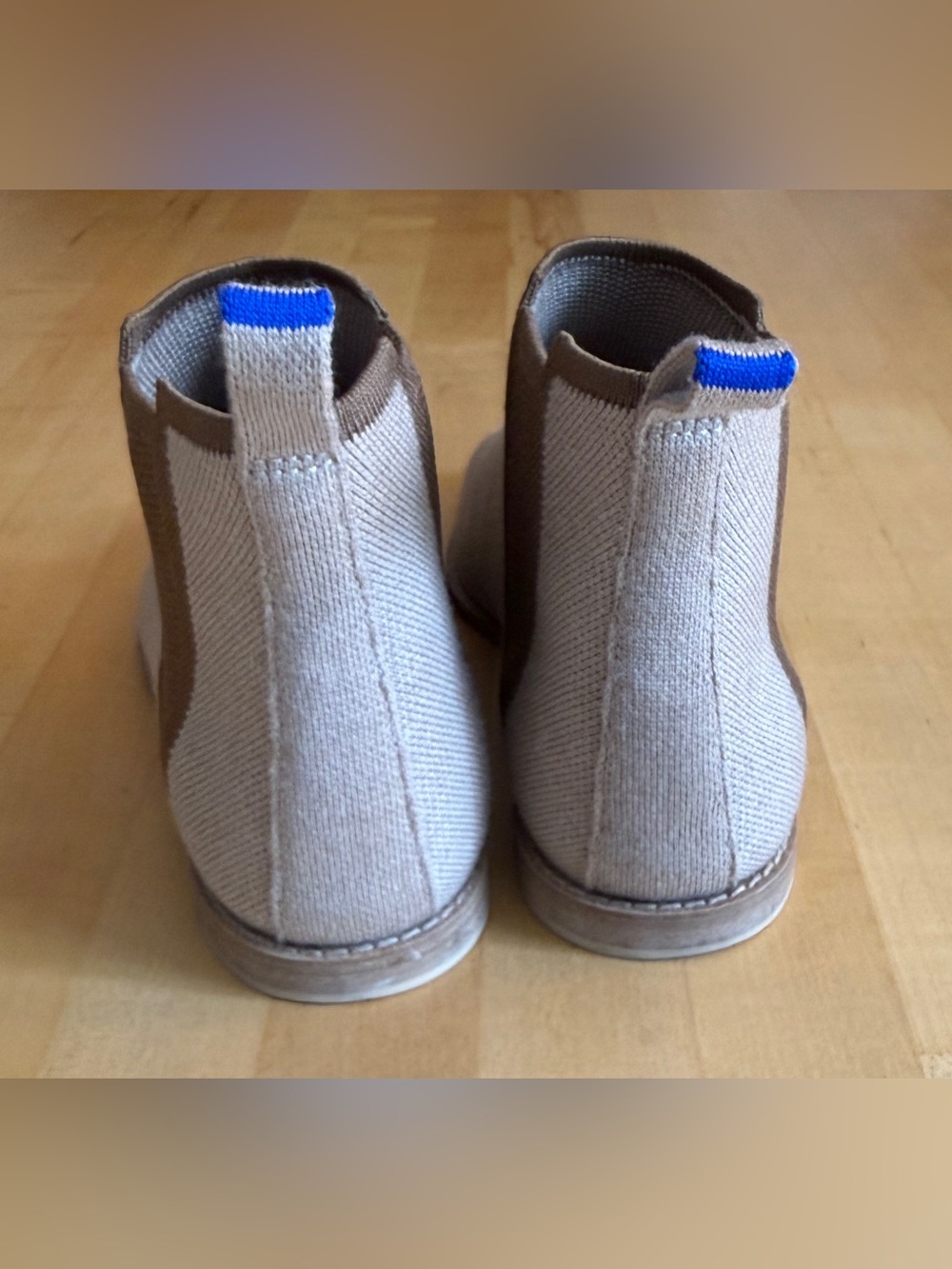 Rothy's Camel Merino Wool Chelsea Boots Size 7.5 Tan *EUC* - Picture 4 of 11